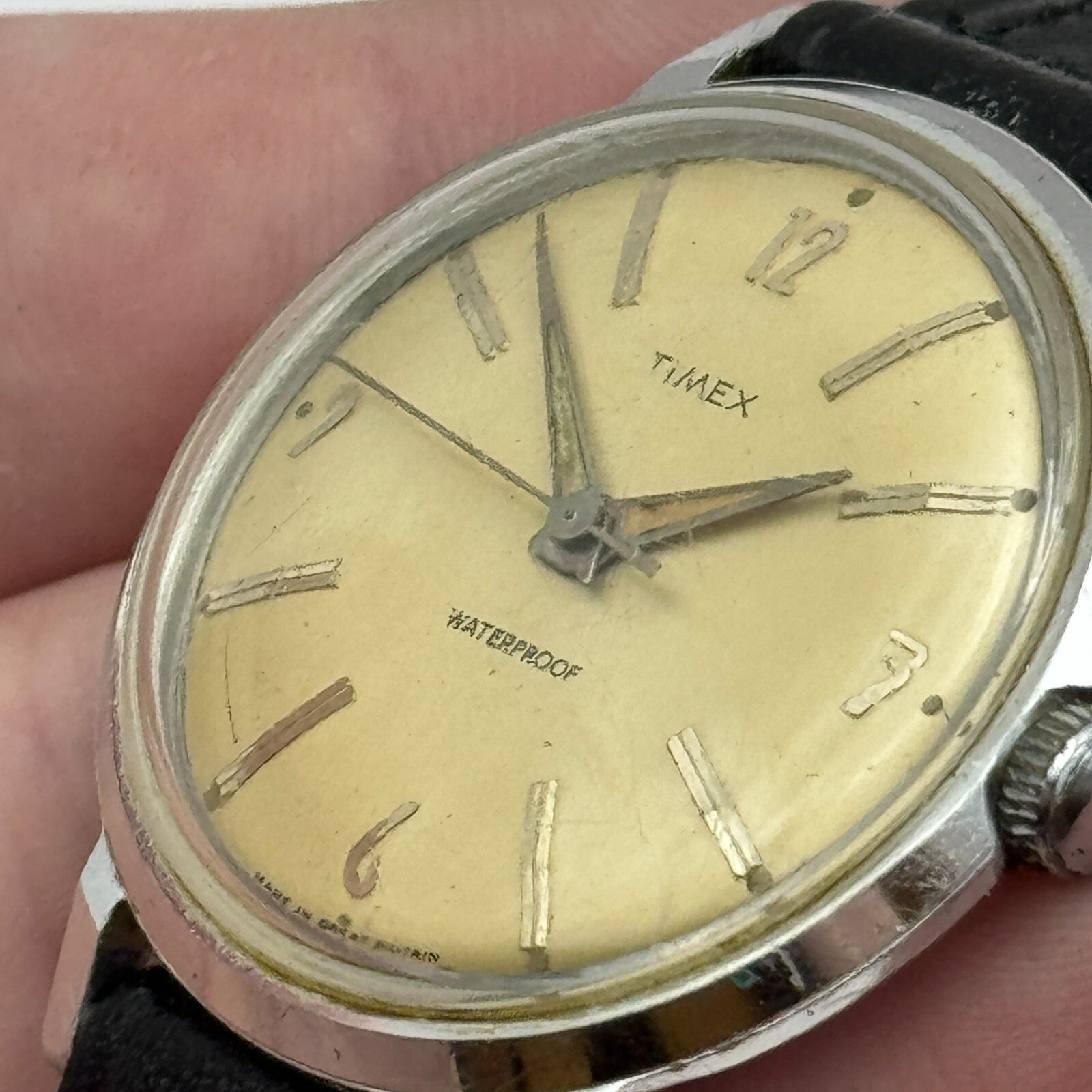 34mm Men’s Vintage Timex GB Made Waterproof Dustproof Aluminium Watch PARTS