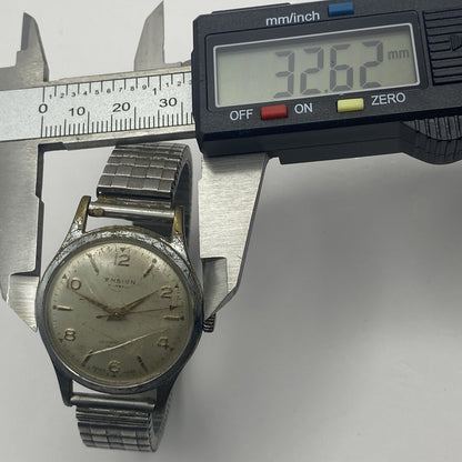 32mm Manual Wind Ensign Sweep Seconds Hand Watch NON WORKING FOR PARTS