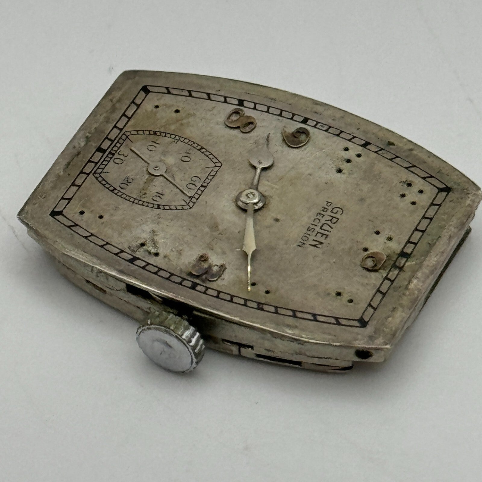 19mm Gruen 117 GR Precision Temp Adjusted Manual Wind Swiss Watch Movement PARTS