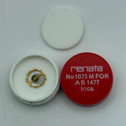 AS 1477 Balance Wheel Complete And Spring Renata 1070 M Watch Movement Parts 