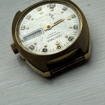 37mm Men's Vintage Sekonda USSR AU10 Automatic 26 Jewels Date Watch PARTS REPAIR