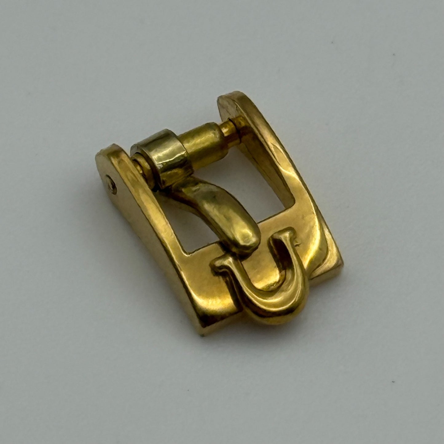 7mm Vintage Omega Watch Buckle Original Swiss Plaque G Gold Plated PARTS REPAIR