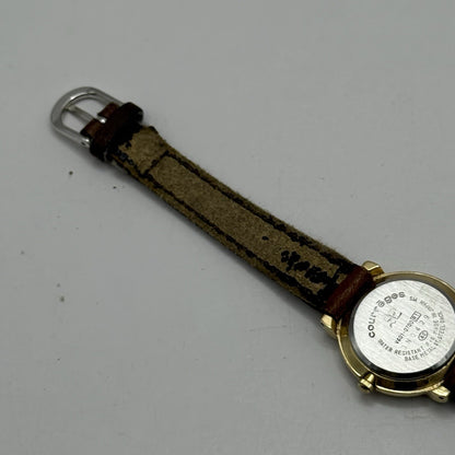 23mm Working Ladies Vintage Courreges Paris V401-0700 White Dial Quartz Watch