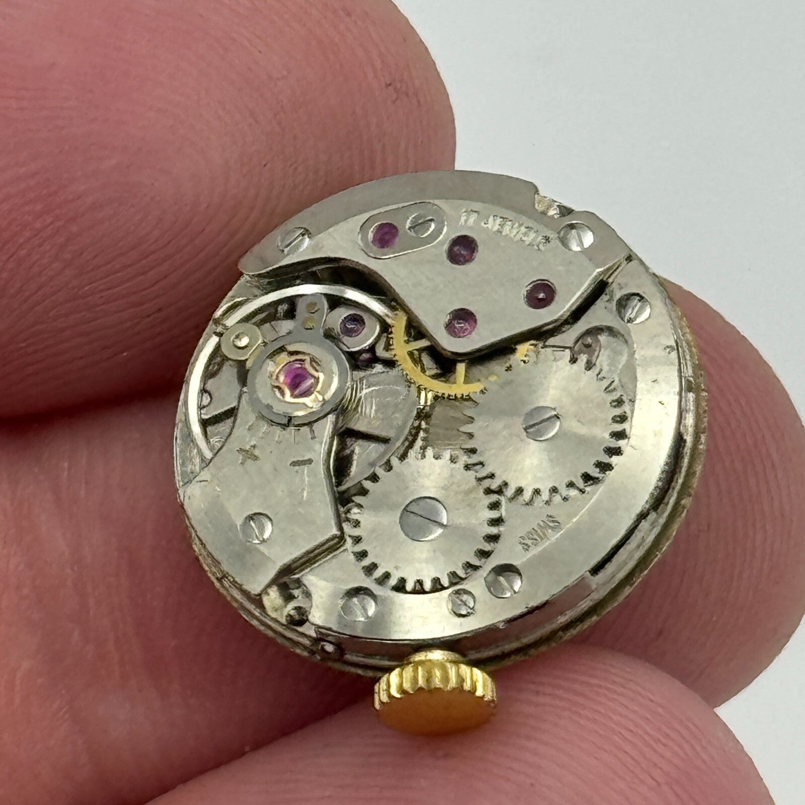 17.8mm Running Garrard ETA 2512 Ladies Manual Wind Swiss Watch Movement PARTS