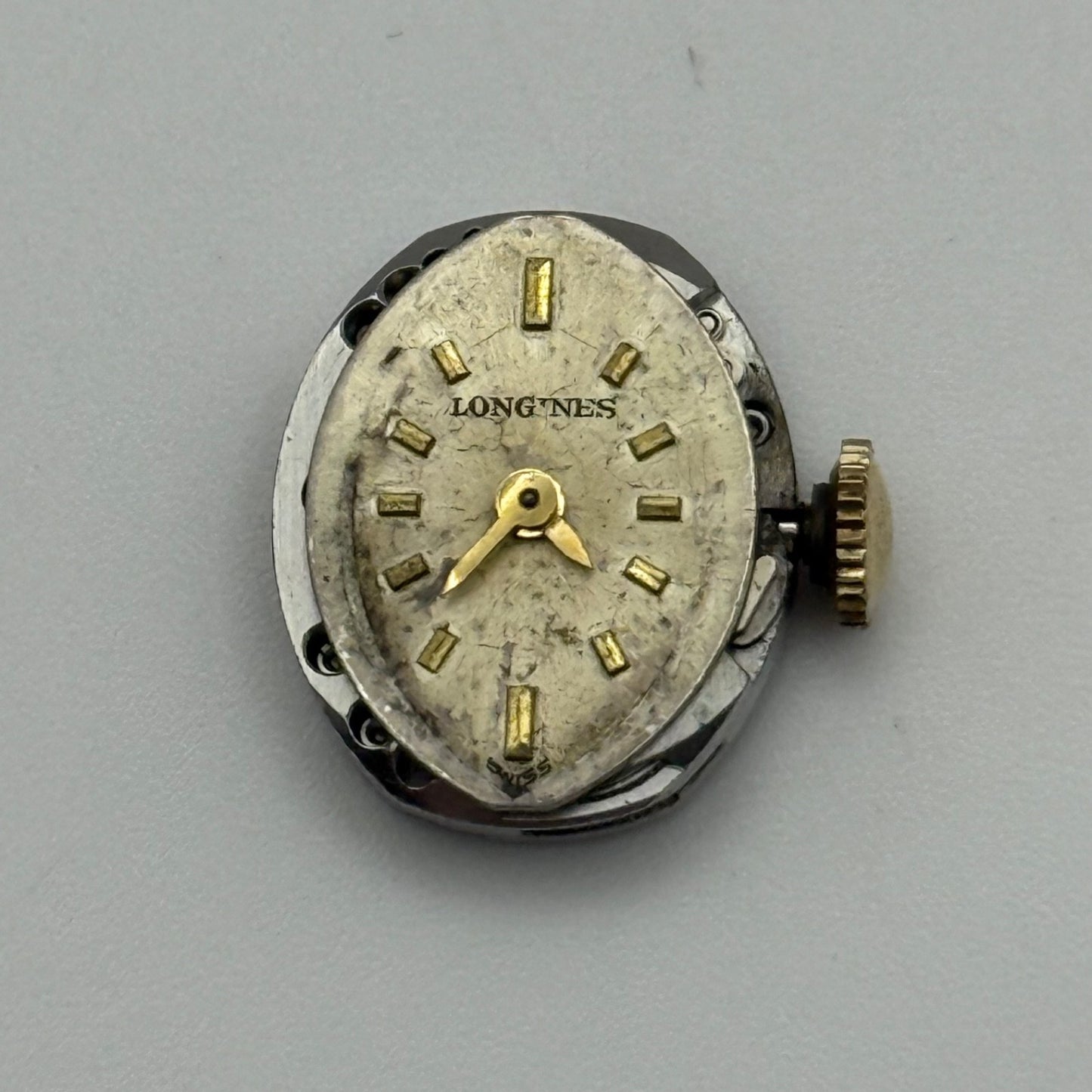 Longines 410 Watch Movement Manual Wind Ladies Vintage Swiss Parts Repair 12.9mm
