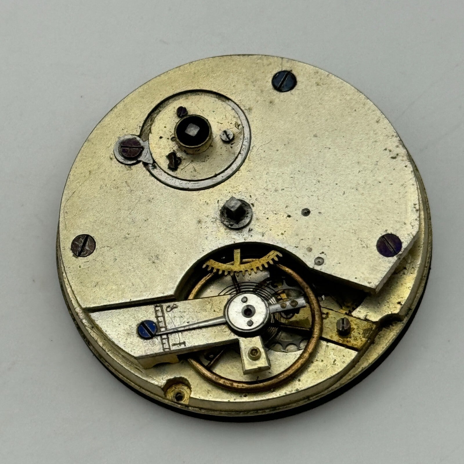 41.1mm J H Stanley Deptford Balance Intact Key Wound Pocket Watch Movement PARTS