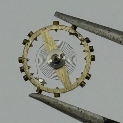 AS 976 1012 Balance Wheel Complete And Spring Inca 532 M Watch Movement Parts