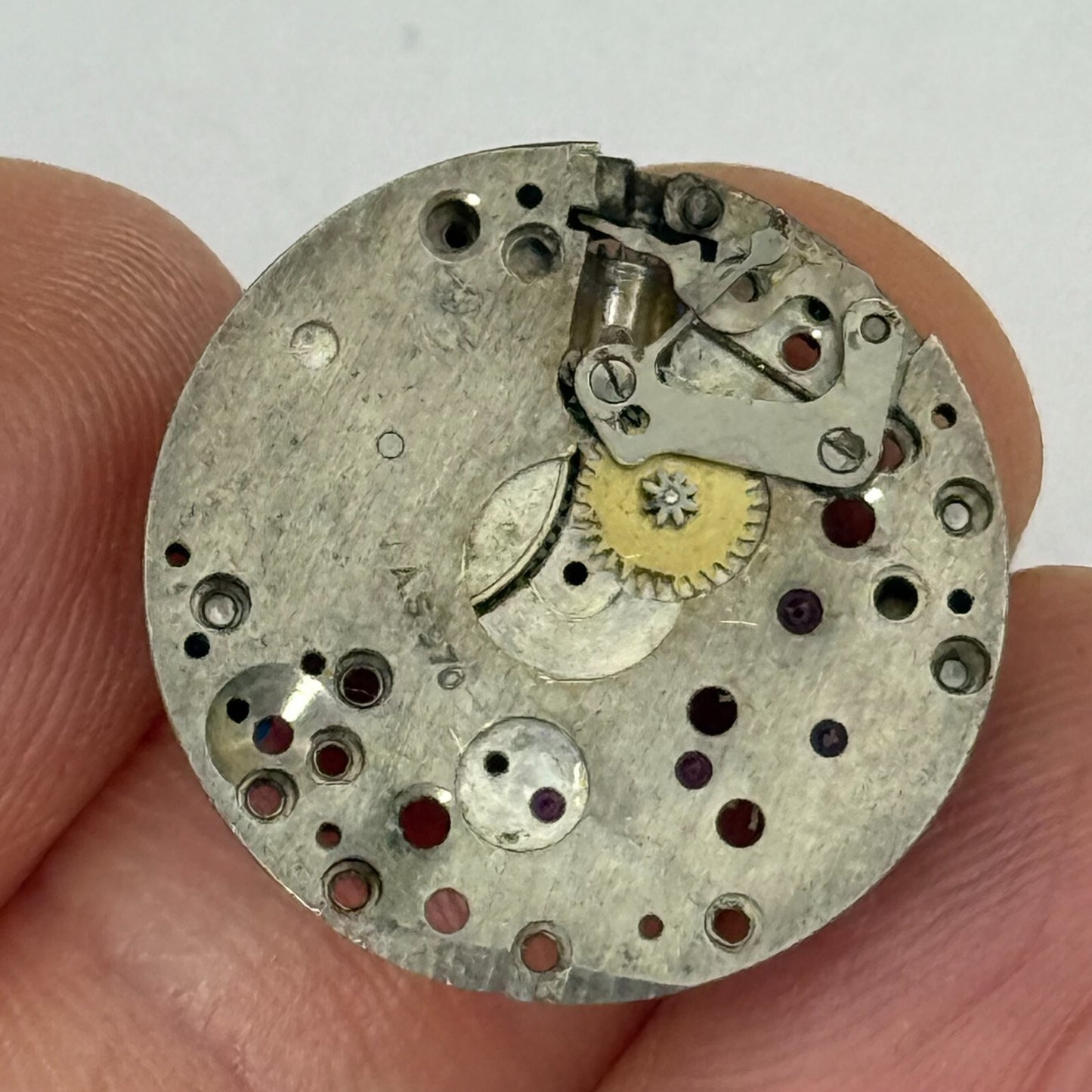 19.7mm Vintage AS 970 A Schild Partial Manual Wind Watch Movement PARTS REPAIR