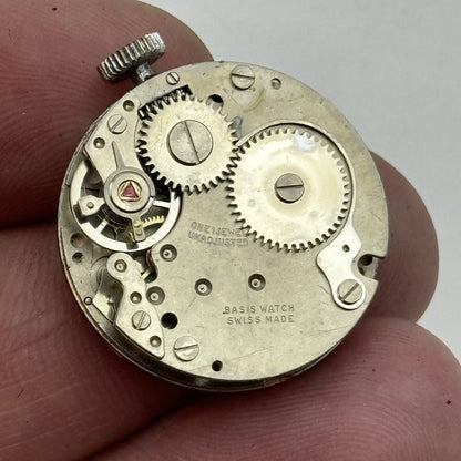 26mm Ladies Manual Wind Glynford Basis Red DialSwiss Watch FOR PARTS TO RESTORE