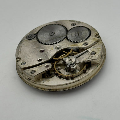42.9mm Vintage Erlim Swiss Open Face Pocket Watch Movement PARTS REPAIR SPARES