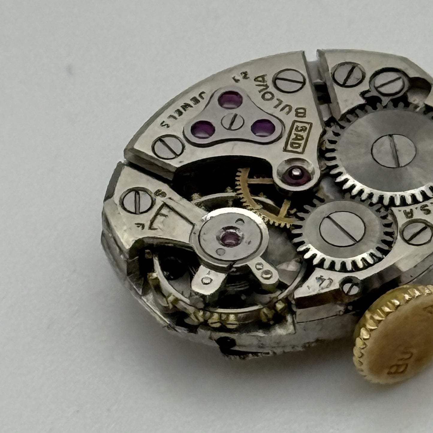 13.1mm Running Vintage Ladies Bulova 5AD Manual Wind Swiss Watch Movement PARTS