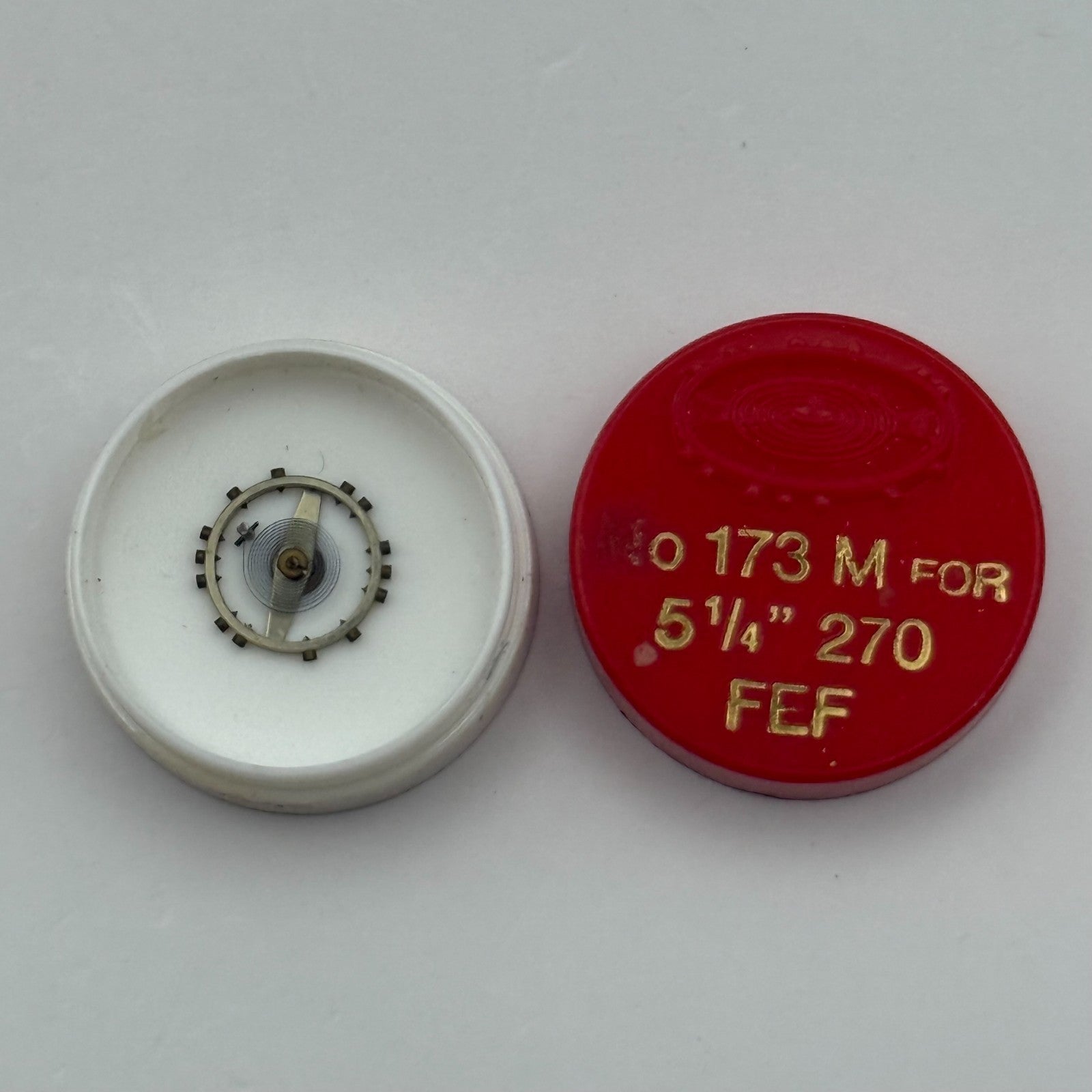 FEF 270 Balance Wheel Complete And Spring  5¼’’’ 173 Watch Movement Parts NOS