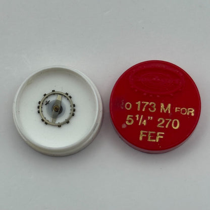 FEF 270 Balance Wheel Complete And Spring  5¼’’’ 173 Watch Movement Parts NOS