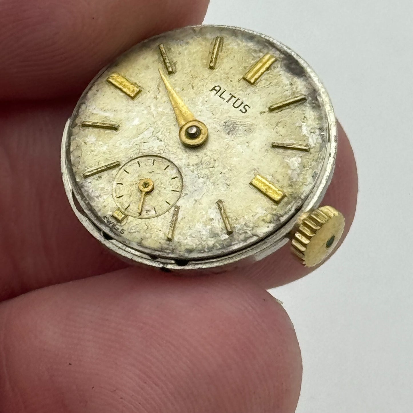 19.7mm Running Altus ETA 980 Manual Wind 17 Jewels Watch Movement PARTS REPAIR