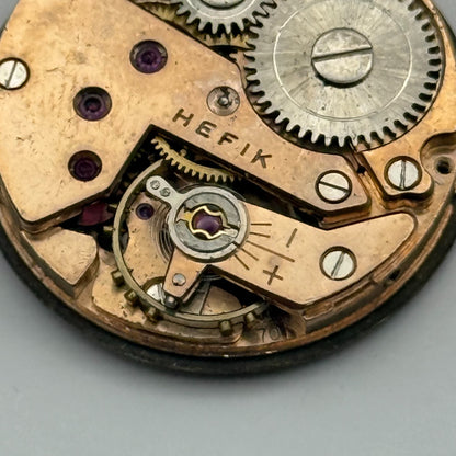 FHF 70 Watch Movement Hefik Running Manual Wind Vintage Parts Repair 23.5mm