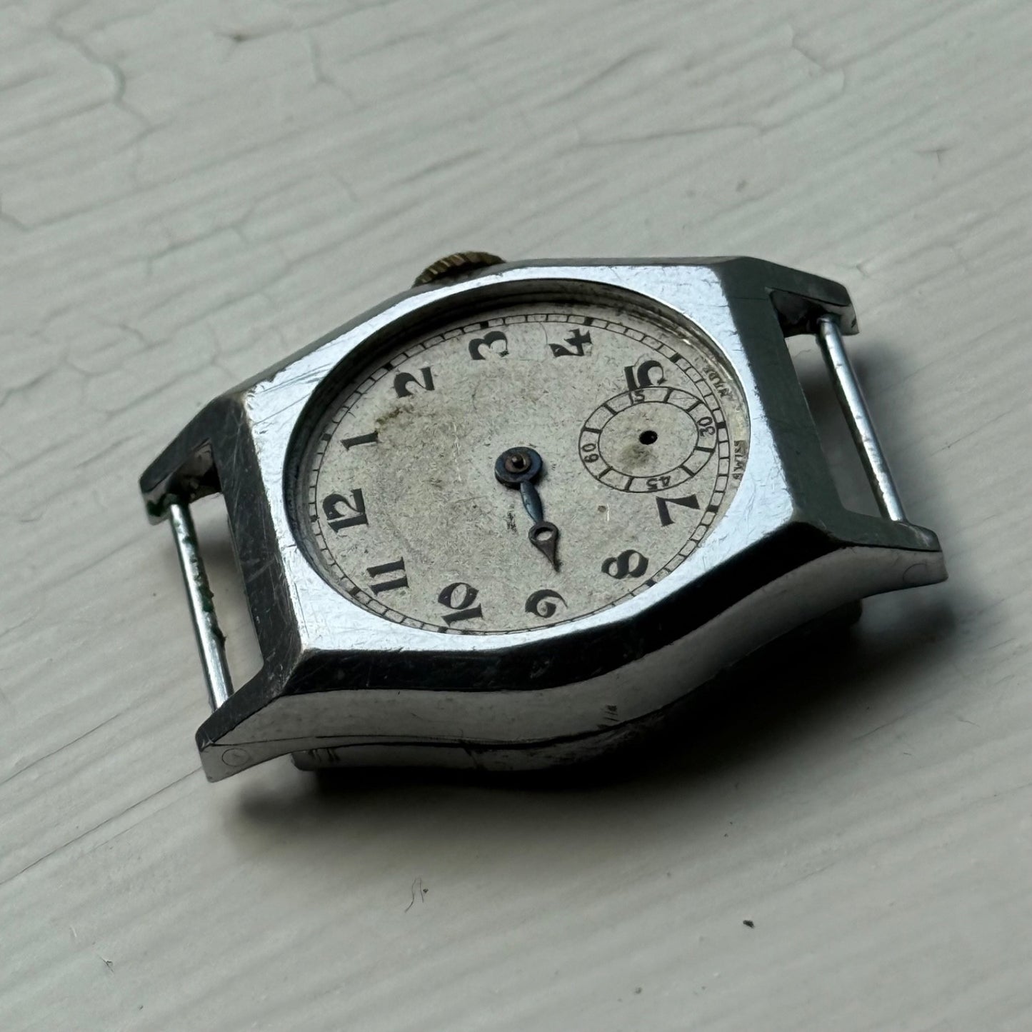 26mm Vintage Sub Seconds Good Balance Swiss Manual Wind Watch PARTS / REPAIR