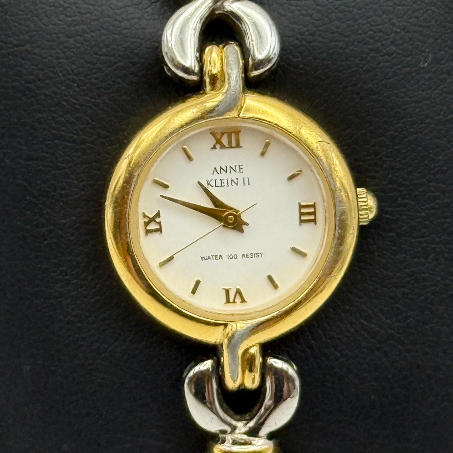 20mm Working Ladies Anne Klein III Two Tone Bracelet Quartz Watch 6.25 Inches