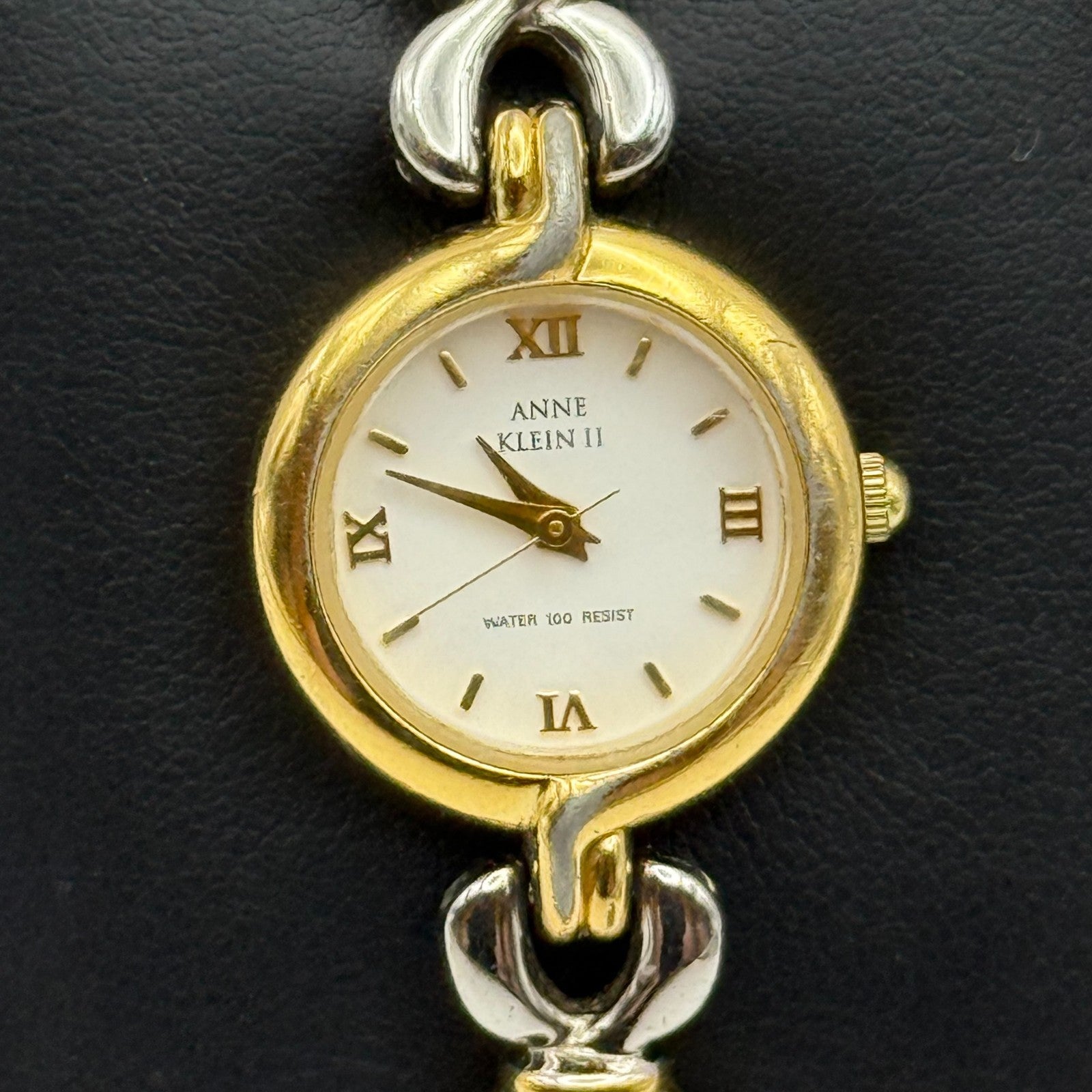 20mm Working Ladies Anne Klein III Two Tone Bracelet Quartz Watch 6.25 Inches