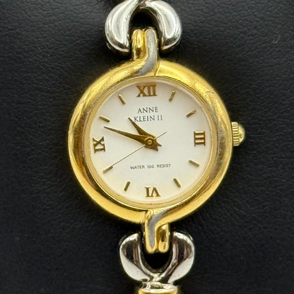20mm Working Ladies Anne Klein III Two Tone Bracelet Quartz Watch 6.25 Inches