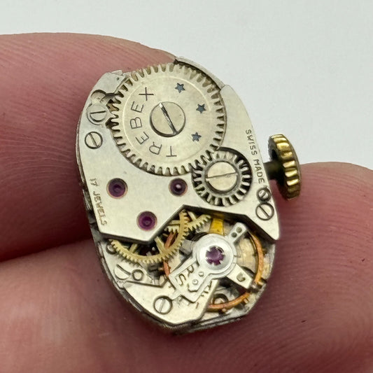 12.7mm Running Trebex FHF 190 Manual Wind 17 Jewels Swiss Watch Movement PARTS
