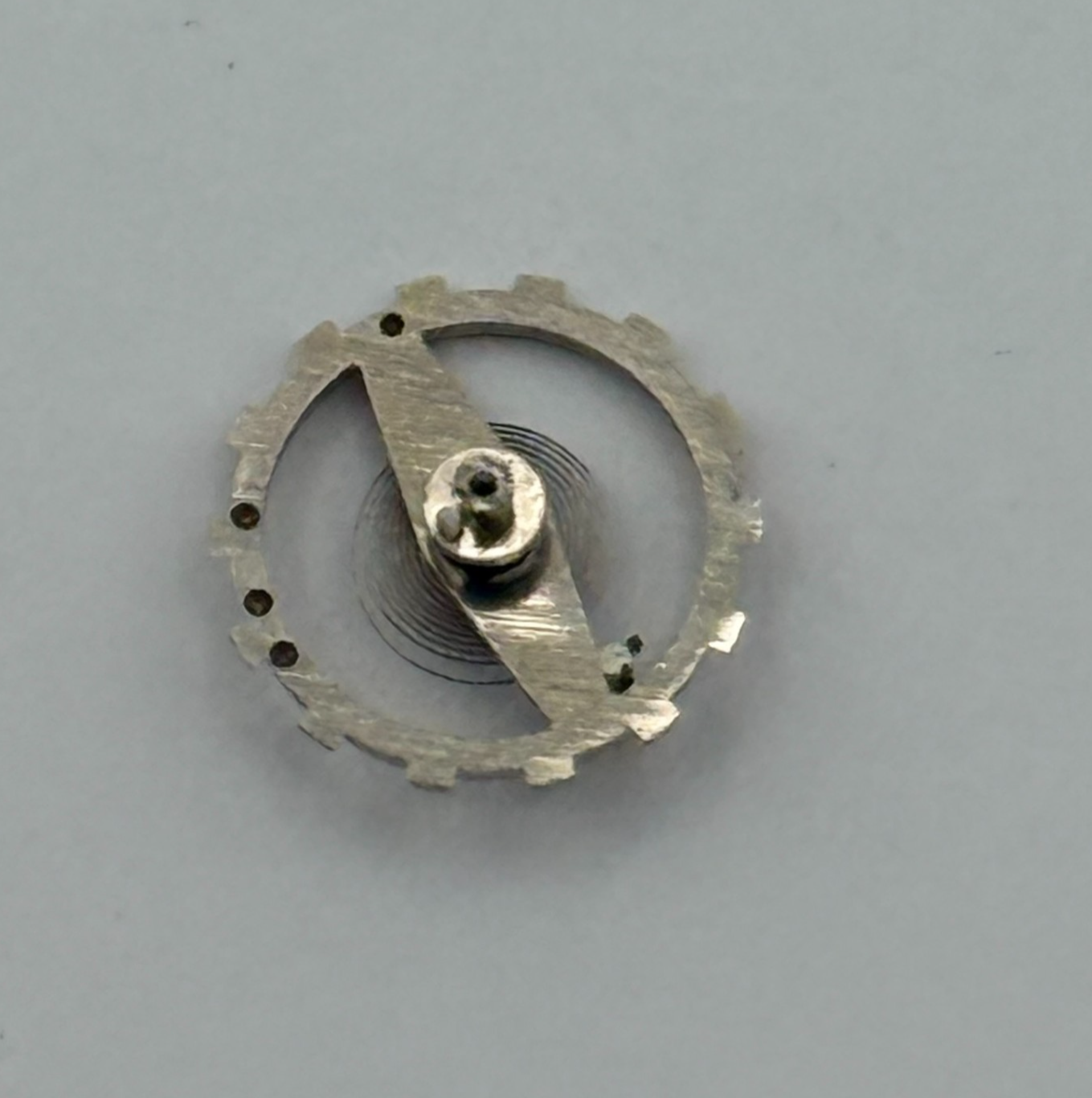 BRAC 2061 Balance Wheel Complete And Spring PL 497 Watch Movement Parts NOS