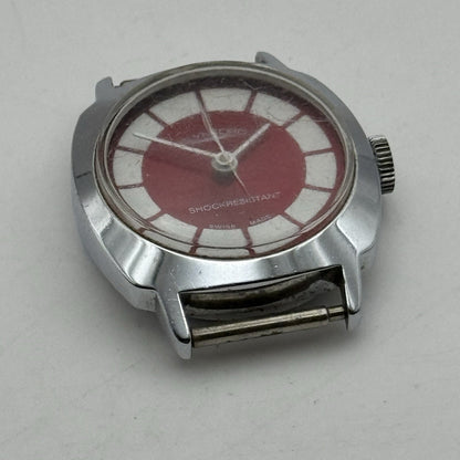 26mm Ladies Manual Wind Glynford Basis Red DialSwiss Watch FOR PARTS TO RESTORE
