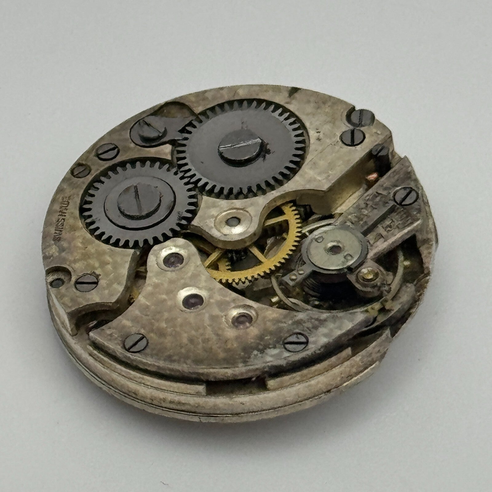 23.6mm Balance Ok Porcelain Dial Swiss Trench Watch Movement Manual Wind PARTS