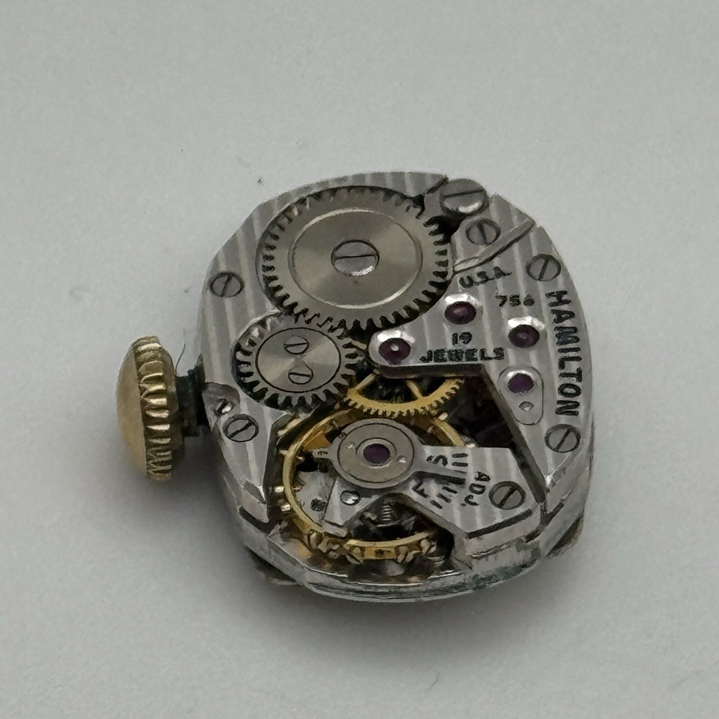 12.9mm Ladies Running Hamilton 756 Manual Wind 17 Jewels Watch Movement PARTS