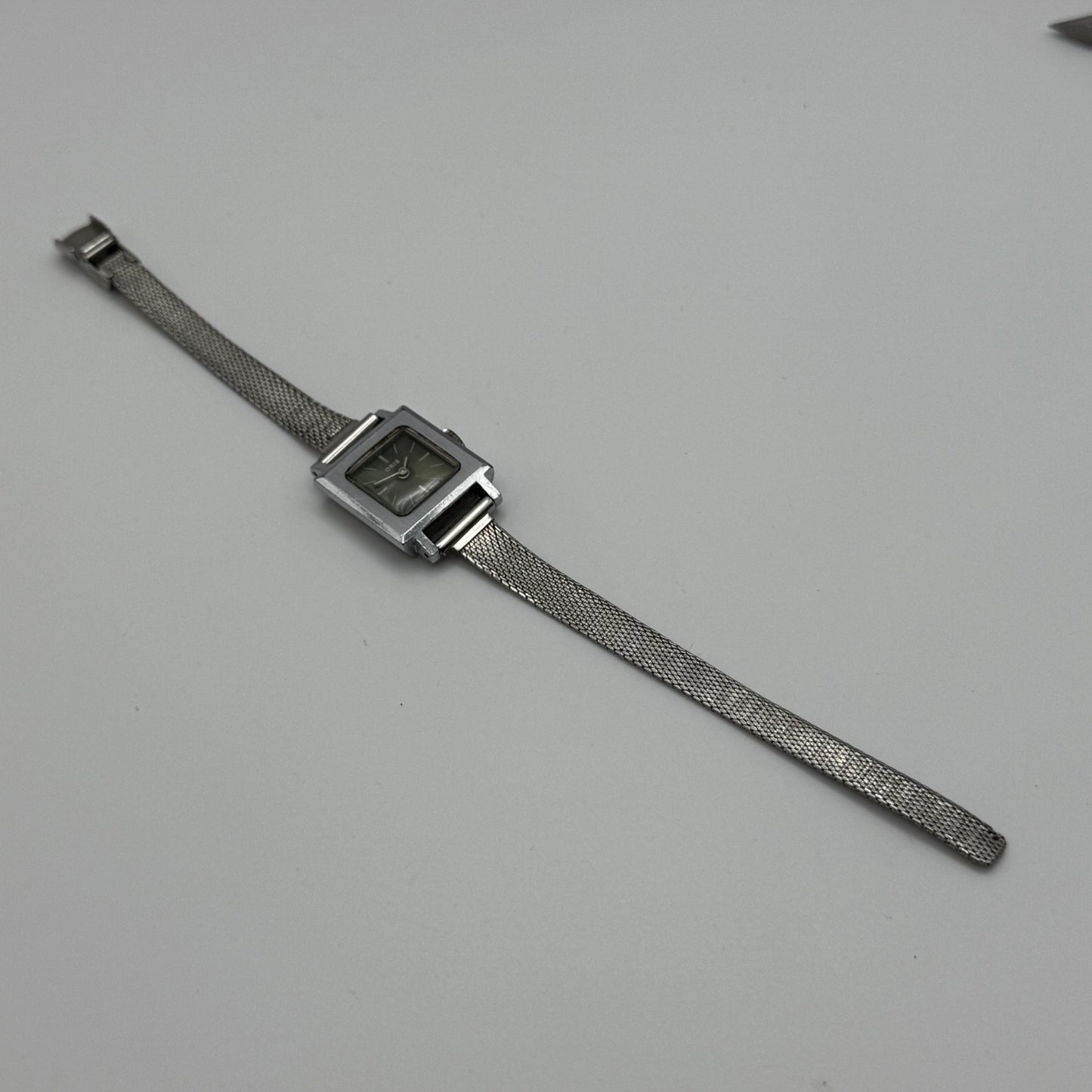 20mm 1970s Vintage Oris Green Dial Ladies Engraved Manual Wind Watch PARTS