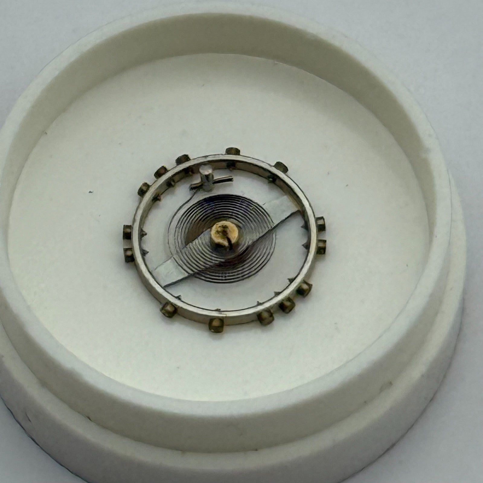 ETA 761 1201 Balance Wheel Complete And Spring  145 M Watch Movement Parts NOS