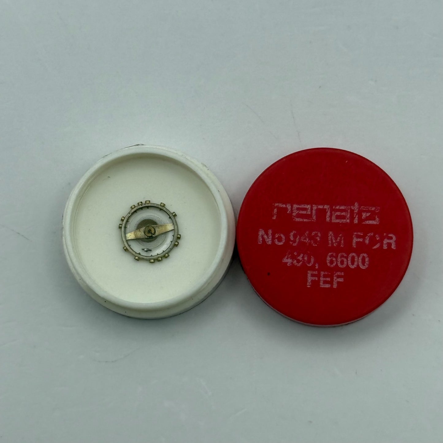 FEF 430 6600 Balance Wheel Complete And Spring 943 M Watch Movement Parts NOS