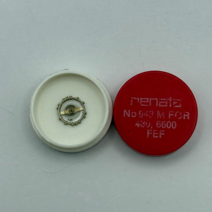 FEF 430 6600 Balance Wheel Complete And Spring 943 M Watch Movement Parts NOS