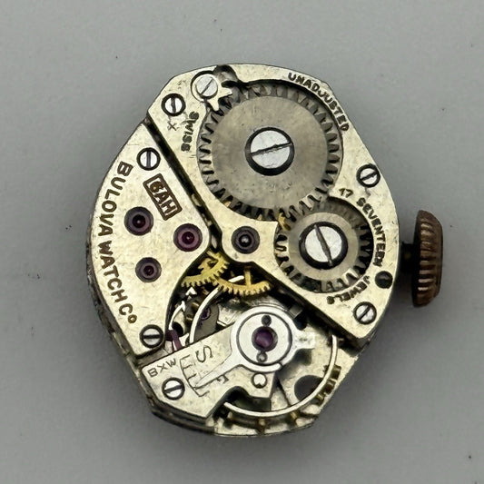 15.2mm Vintage Ladies Bulova 6AH Manual Wind Swiss Watch Movement PARTS REPAIR