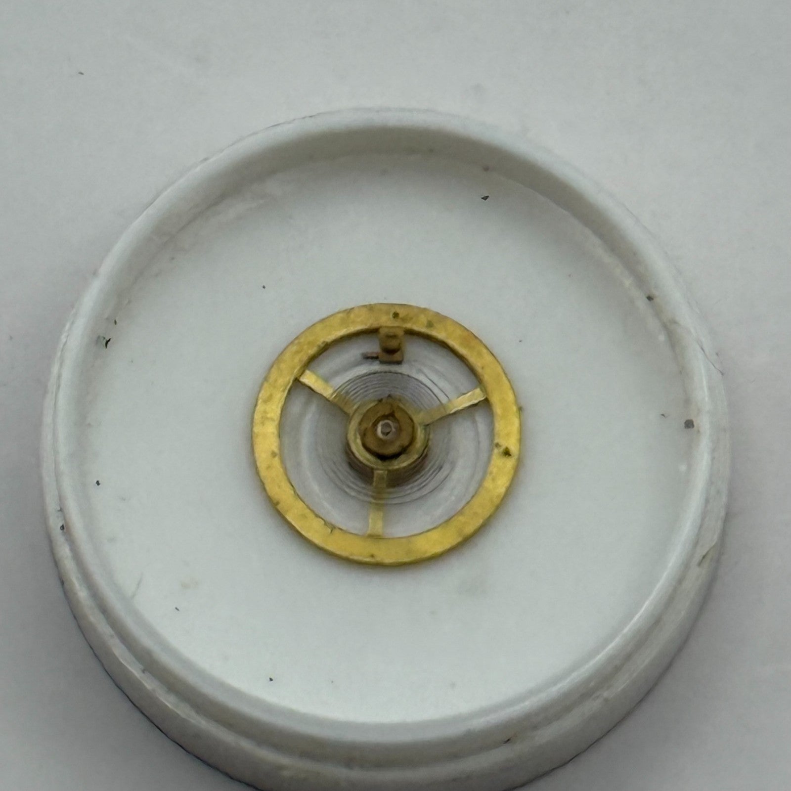 Kasper 200 Balance Wheel Complete And Spring 5¼’’’ Watch Movement Parts NOS