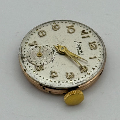 19.7mm Accurist AS A Schild 1156 Manual Wind 21 Jewel Watch Movement PARTS SPARE