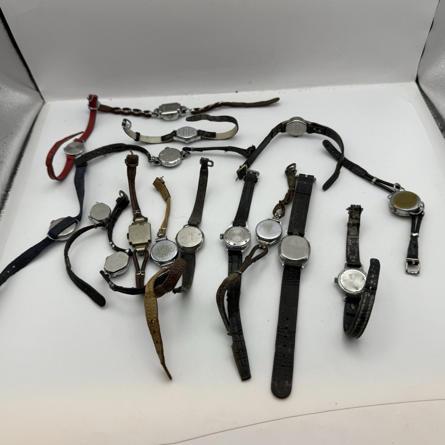 Bundle Of Ladies Vintage Manual Wind Wristwatches Joblot PARTS REPAIR SPARES