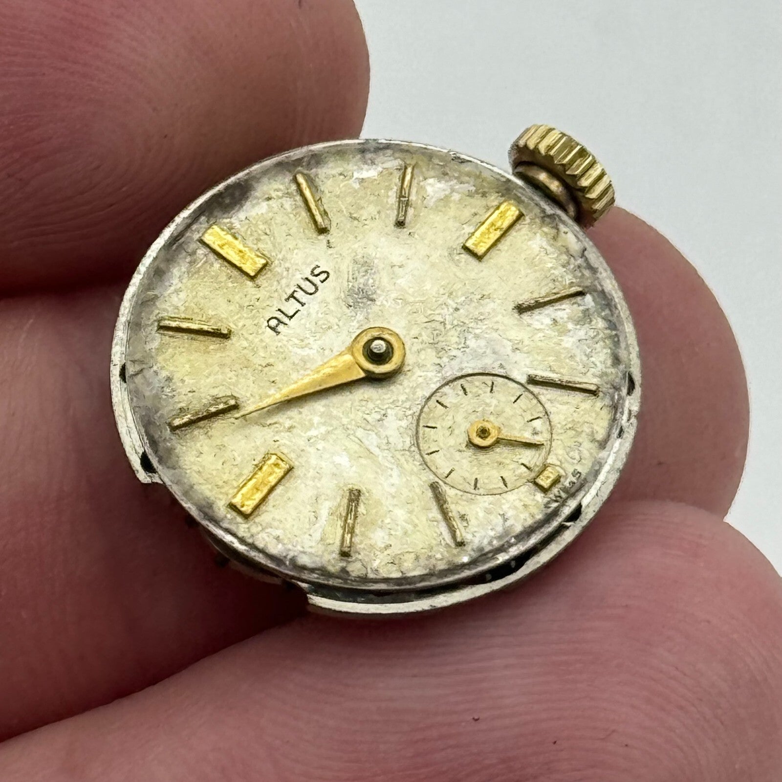 19.7mm Running Altus ETA 980 Manual Wind 17 Jewels Watch Movement PARTS REPAIR