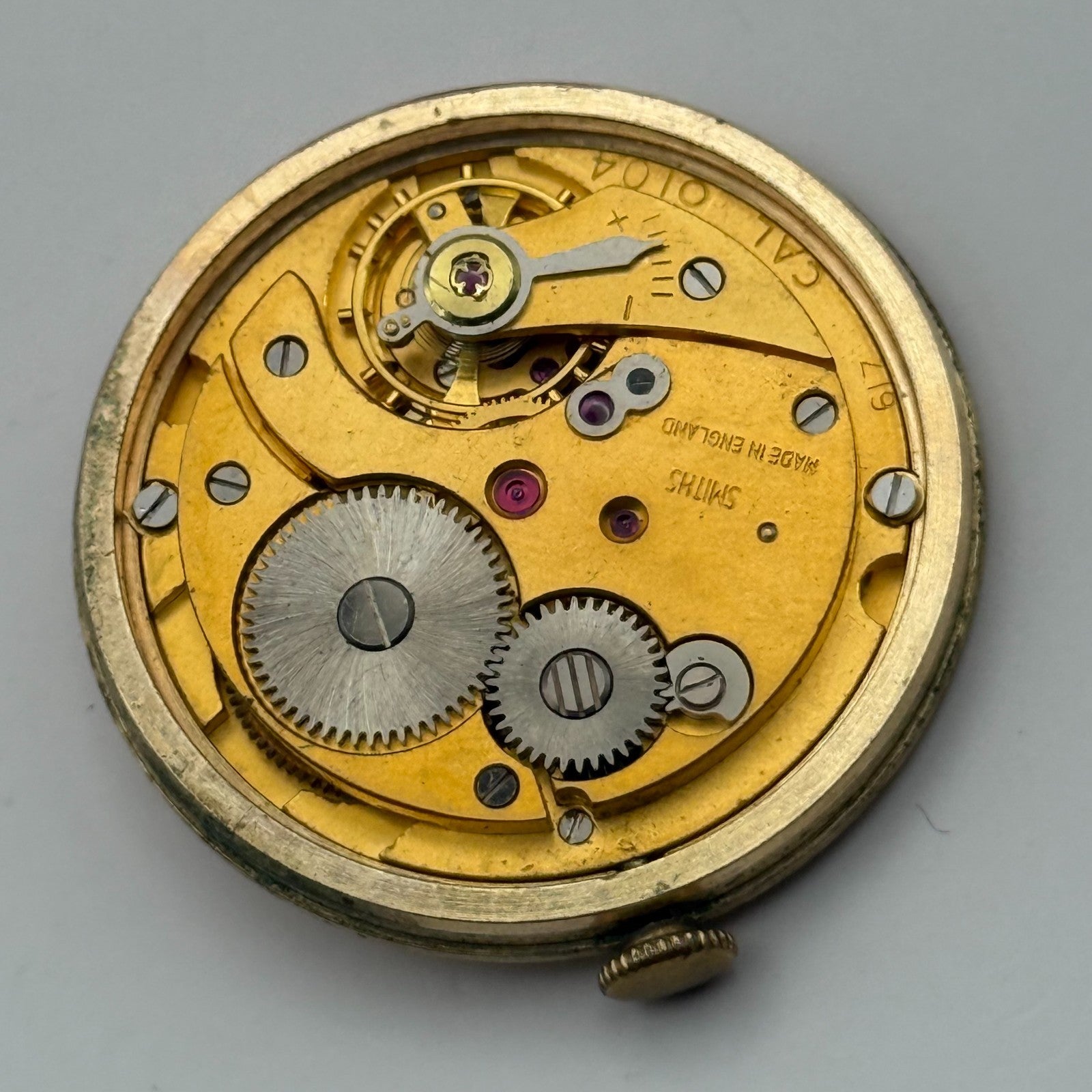 Smiths Imperial 617 Cal 0104 Watch Movement Running Manual Wind Parts 31.4mm