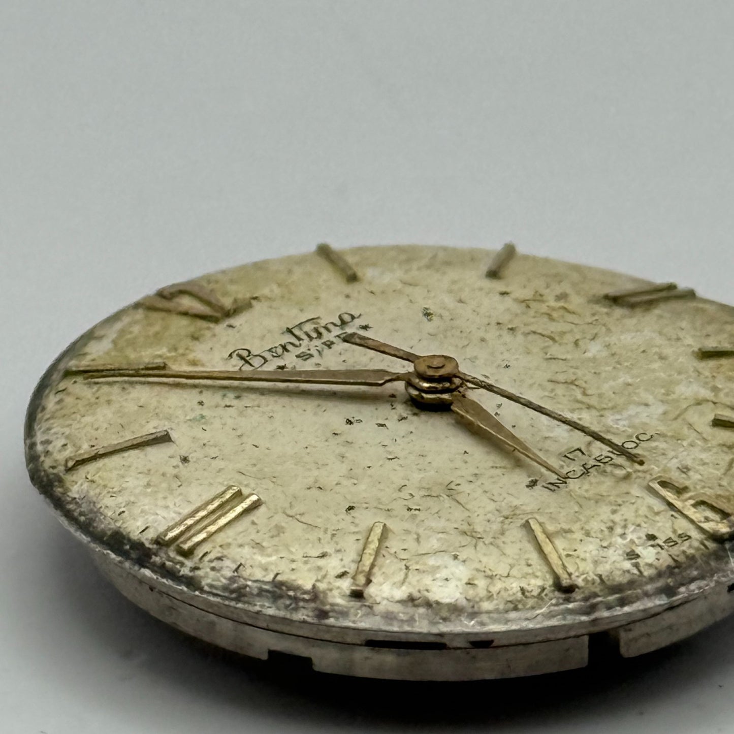 AS 1686 Watch Movement Bentima Manual Wind Vintage Swiss Parts Repair 25.8mm