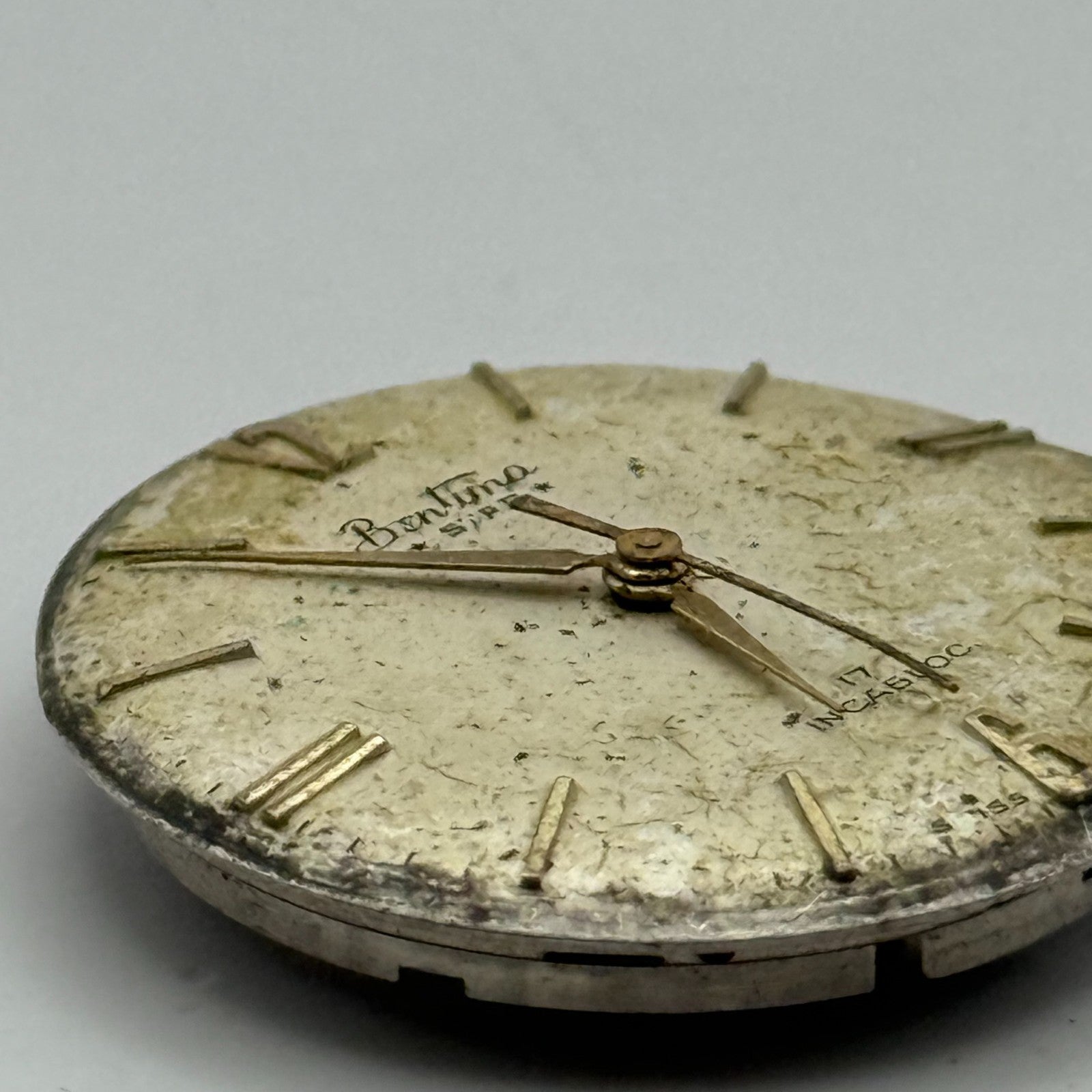 AS 1686 Watch Movement Bentima Manual Wind Vintage Swiss Parts Repair 25.8mm