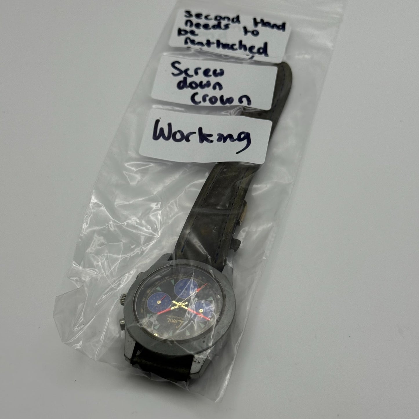 Limit Men's Chronograph Quartz Watch Subdial 38mm Working To REPAIR