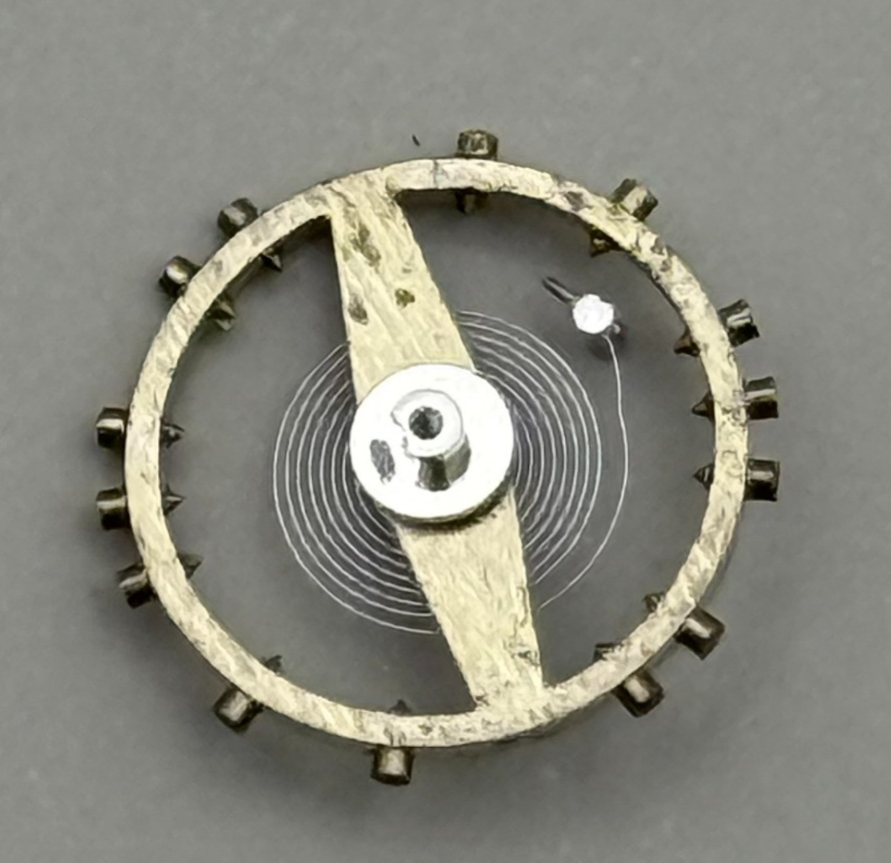 AV 41 Balance Wheel Complete And Spring 5¼’’’ 55 M Watch Movement Parts NOS