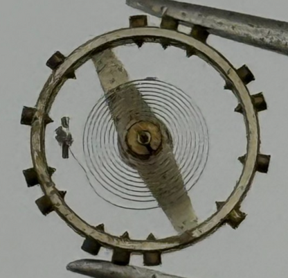 FHF 75 Balance Wheel Complete And Spring 5 1/4''' 203 M Watch Movement Parts NOS