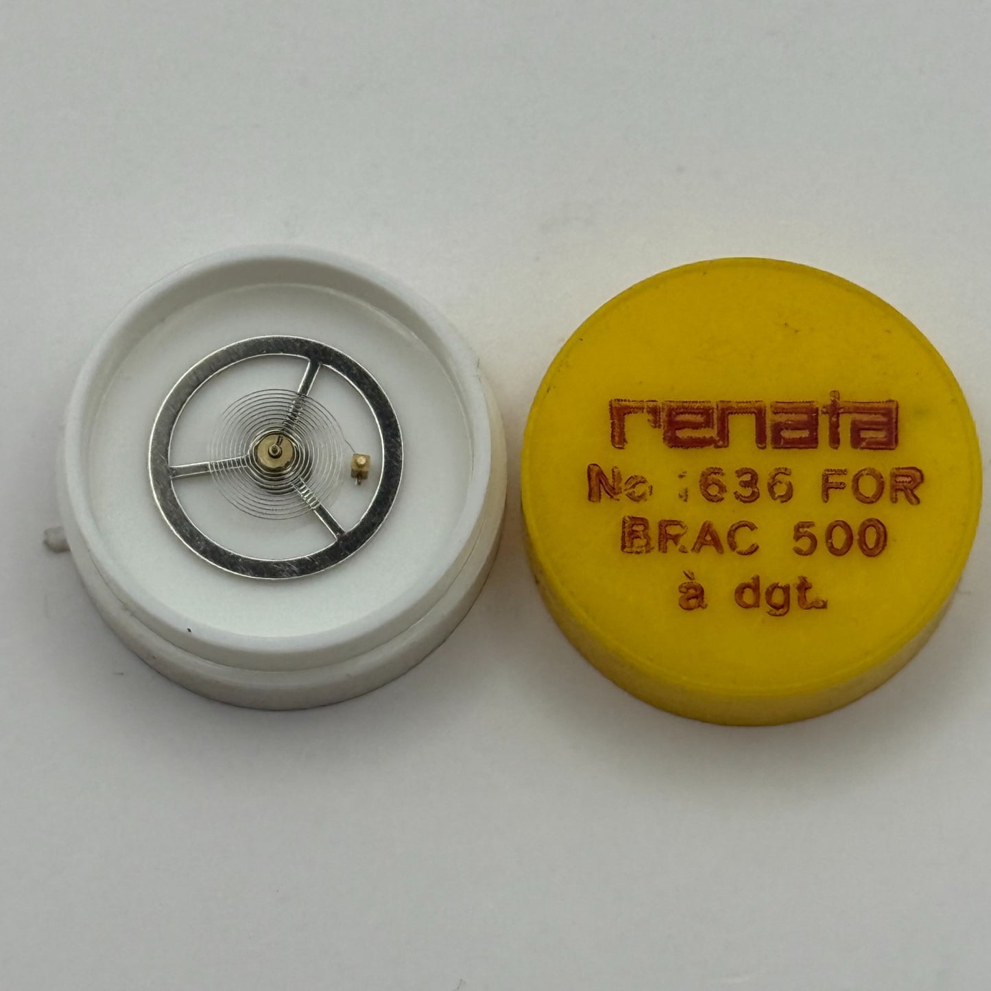 BRAC 500 Balance Wheel Complete And Spring a dgt. 1636 Watch Movement Parts NOS