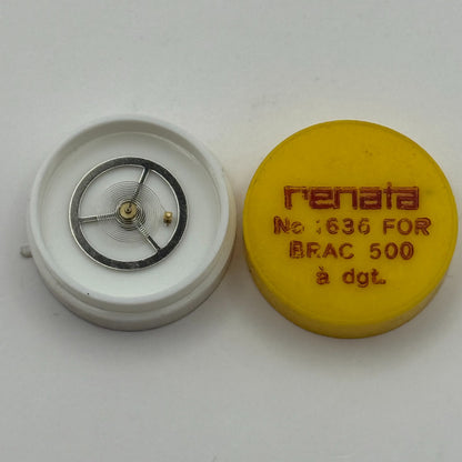 BRAC 500 Balance Wheel Complete And Spring a dgt. 1636 Watch Movement Parts NOS