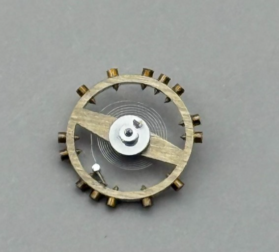 ETA 746 Balance Wheel Complete And Spring  4½’’’ 144 M Watch Movement Parts NOS