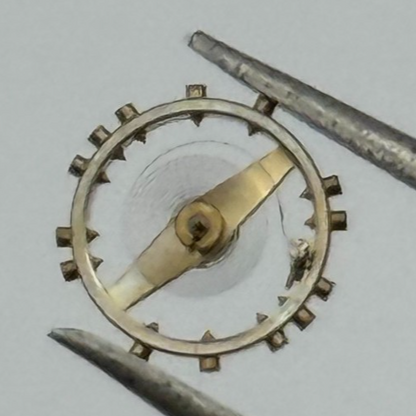 FHF 159 Balance Wheel Complete And Spring 3-10''' 190 M Watch Movement Parts 