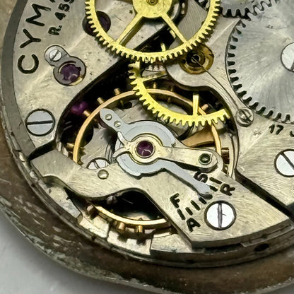 23.6mm Vintage Cyma R.459 J W Benson Manual Wind Watch Movement PARTS REPAIR