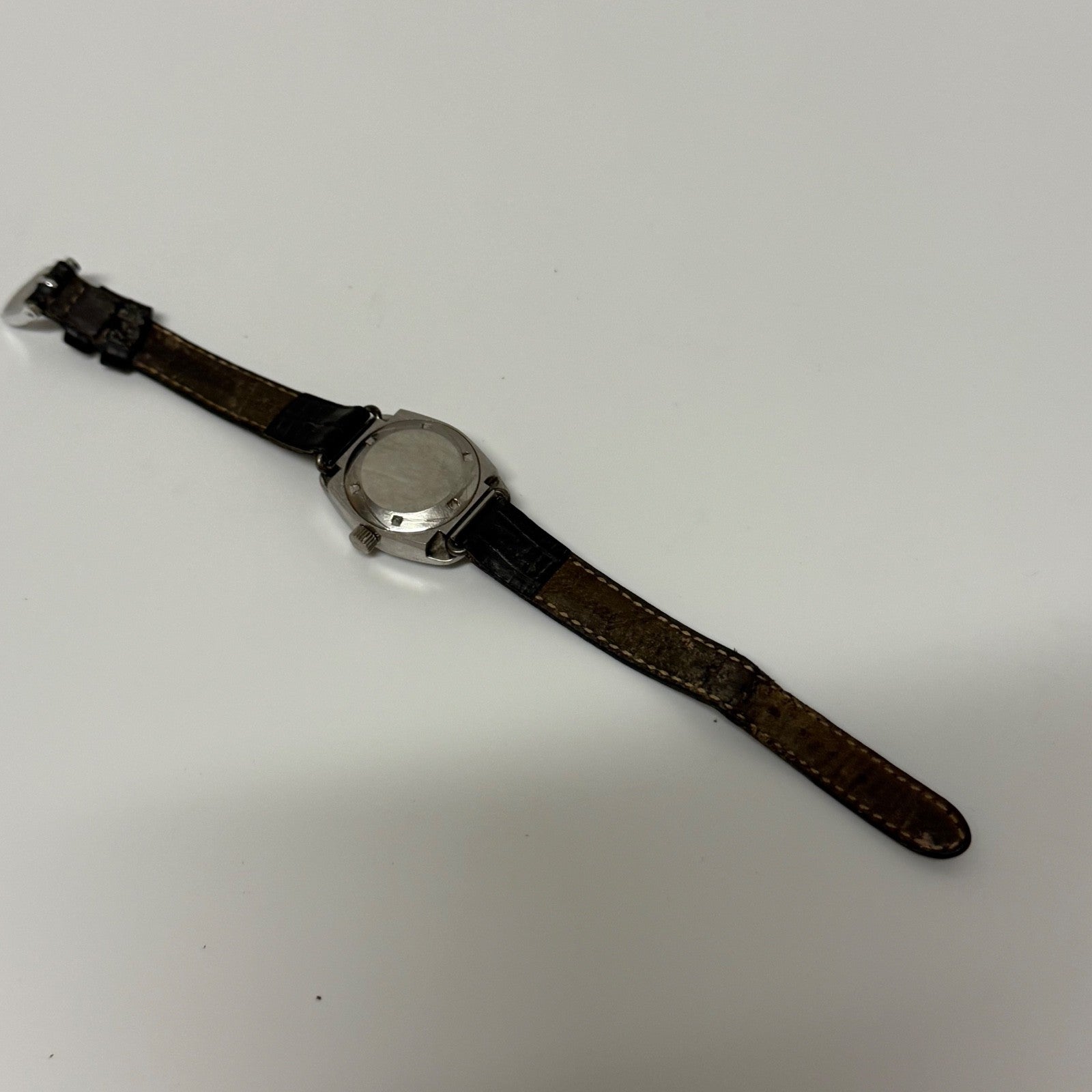 25mm Vintage Tissot Seastar Date Dial Ladies Swiss Stainless Watch PARTS REPAIR