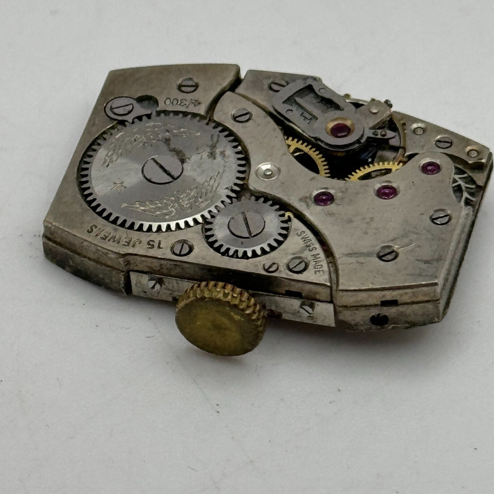 18.9mm Men's Running Rotary 4/300 Tank Watch Movement Manual Wind PARTS SPARES